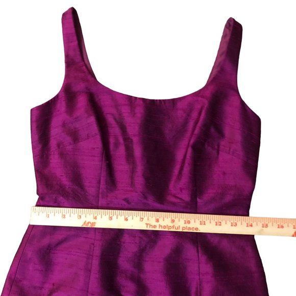 Vintage Laundry by Shelli Seagal Dress Womens 4 Used Magenta Silk - Picture 6 of 16